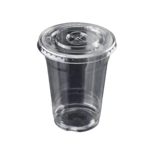 Disposable plastic deals glass with lid