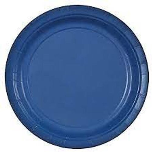 Disposable Blue Plain Paper Plates