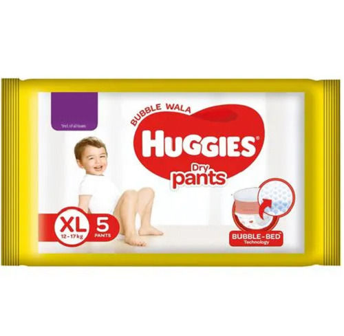 5 Pieces 12-17 Kg Absorbinng Capacity Extra Large Huggies Dry Pants Diapers 