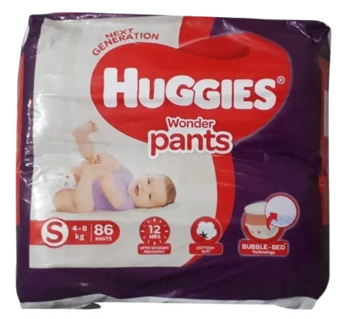 86 Pieces Small 4-8 Kg Absorbing Capacity Huggies Wonder Pants Diapers