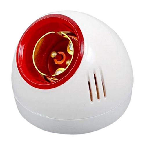 White And Red 6 Ampere 220 Voltage Plastic Body Wall Mounted Round Angle Holder 