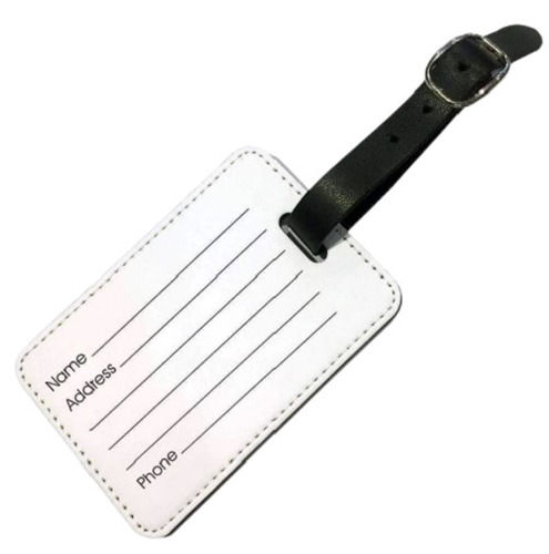 11 X 7 X 0.5 Cm Durable Lightweight Leather Luggage Tag Hardness: Solid