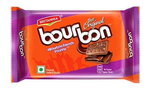 50 Grams Sweet Taste Chocolate Rectangular Britannia Bour Bon Biscuits