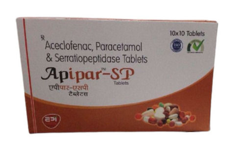 Aceclofenac, Paracetamol And Semiocepliccse Tablet, 10 X 10 Tablets  General Medicines