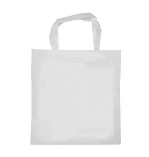 White 32.5X25X12 Cm Rectangular Disposable And Eco Friendly Plain Non Woven Carry Bag