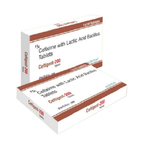 Cefixime With Lactic Acid Bacillus Ceftigest-200 Tablets, 1x10 Tablets