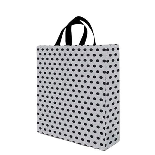 35.X 25.4 X 35 Cm Loop Handle Dotted Print Non Woven Laminated Shopping Bag 