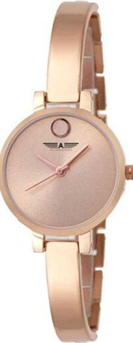 Rose Gold Ladies Casual Wear Pearl Analog Wrist Watch