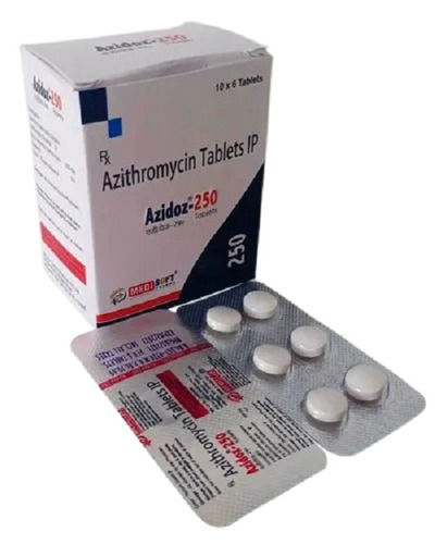  एज़िथ्रोमाइसिन टैबलेट आईपी, 10x6 टैबलेट का पैक 