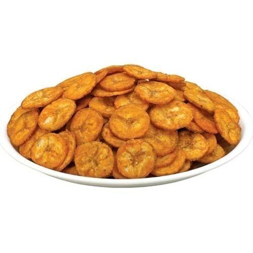 High In Fiber With No Cholesterol Fried Processed Tasty And Salty Banana Chips, 1 Kg