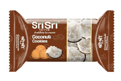 60 Grams, Crispy Sweet And Delicious Taste Sri Sri Tattva Coconut Cookies