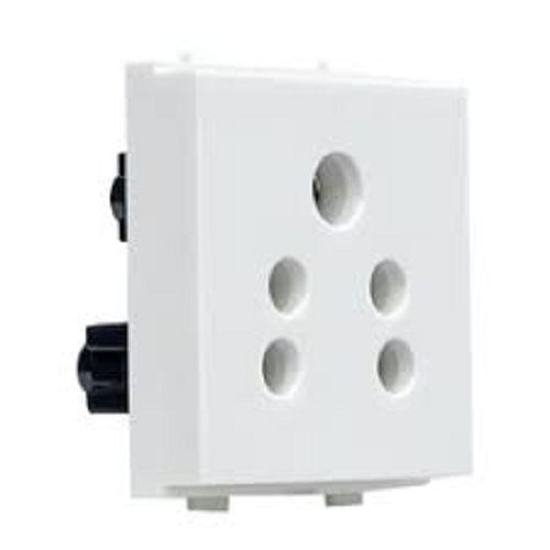 White 12-Volt Hight Efficient And Long Life Span Shock Proof Electrical Socket