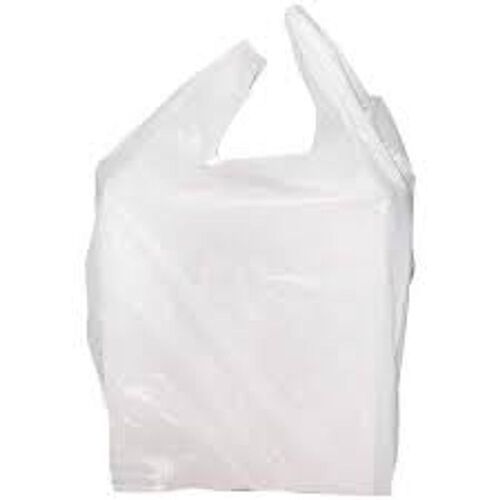 White Strong Flexible Light In Weight Durable Polythene Carry Bags For Shopping 