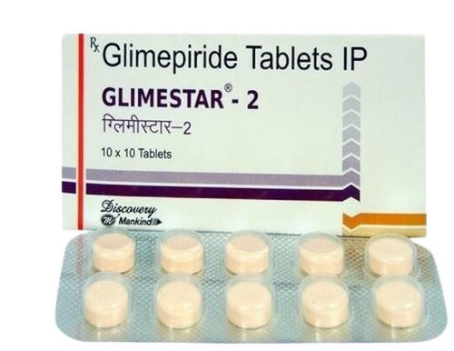 Glimepiride Tablet Ip, Pack Of 10X10 Tablets General Medicines