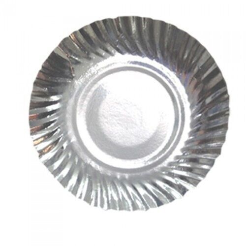 Round Multipurpose Disposable Plain Silver Coated Paper Plates 4 Inch, Pack Of 50 Application: Commonly Used At Home