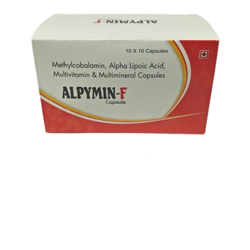 Alpymin-F Capsule - Effective Allopathic Medicine Tablets | Contains Methylcobalamin, Alpha Lipoic Acid, Multivitamin, Multimineral, 100 Boxes, Recommended Dosage As Prescribed