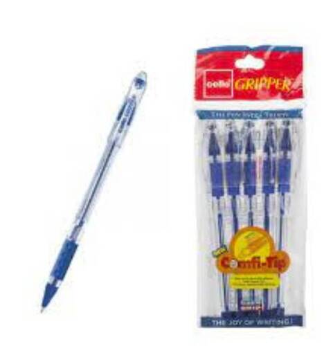 Smooth Writing Classic Gripper Light Weight Fine Grip Blue Ball Pen