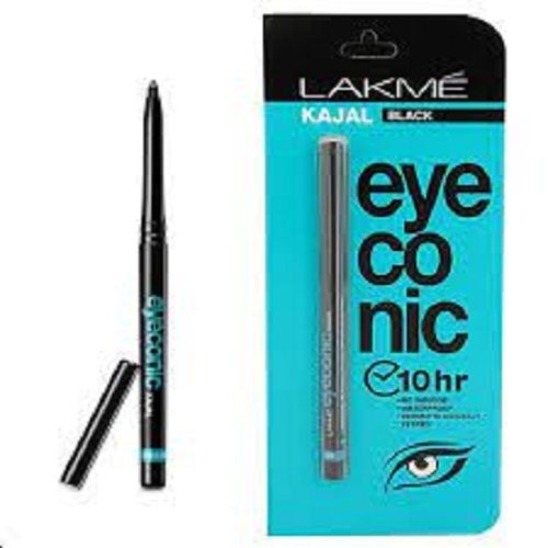 Smudge Proof Long Lasting Chemical Free Intense Black Lakme Kajal For Long-Lasting Eye Makeup