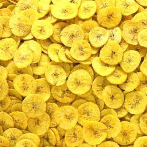 Raw Banana Refined Palmolein Oil Iodised Salted Banana Chips, 1 Kg Pack