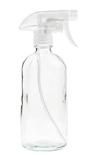 500 Millilitre Round Transparent Trigger Cap Glass Cleaner Spray Empty Bottled