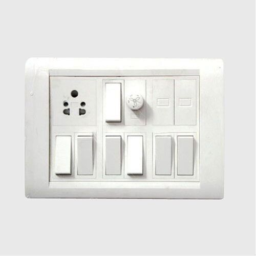 Modular Electrical White Switch Board Application: Home