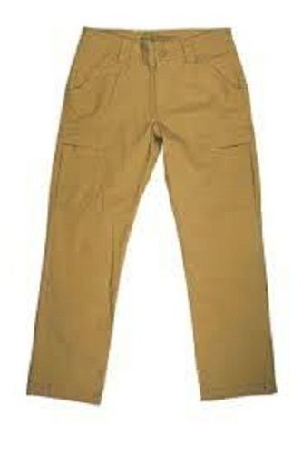 Plain Pattern Canvas Material Men'S Pant For Casual And Office Wear