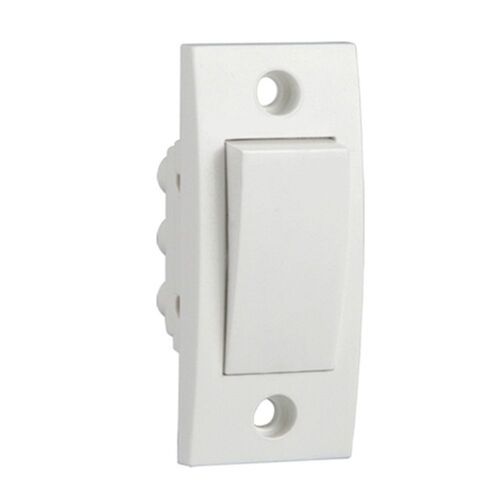 White Modular Electrical One Way Switch