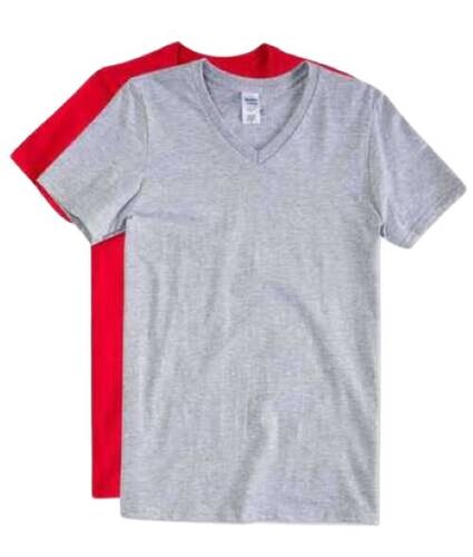 Breathable Skin Friendly Comfortable Exquisite Design Durable Cotton V Neck T Shirt 