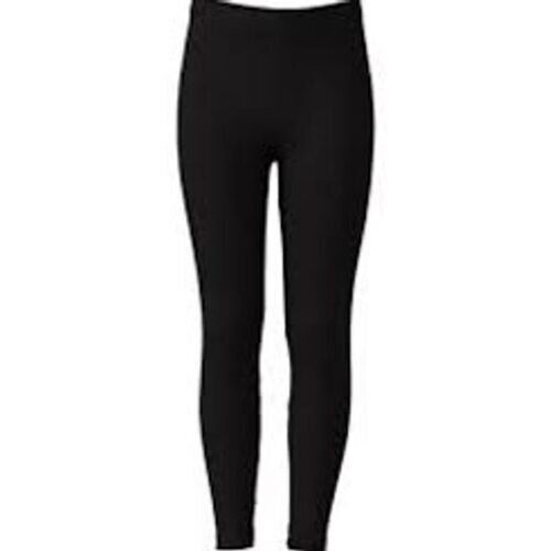 Versatile And Super Soft Super-Combed Cotton Plain Dyed Black Legging For Women 