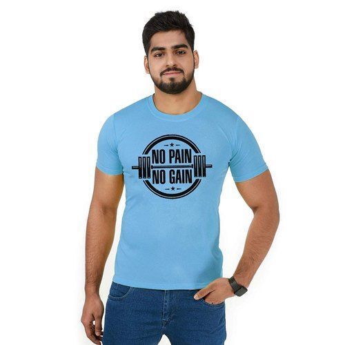 Beautiful Attractive Washable Sky Blue T-shirt