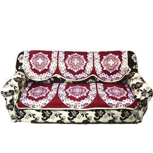 Embroidered Three Seater Polycotton Sofa Seat Cover