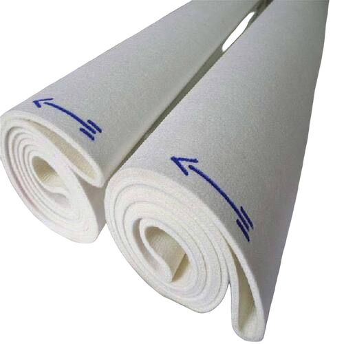 High Quality Standard Woolen Felt Blankets For Textile Processing Finishing Units - Color: White