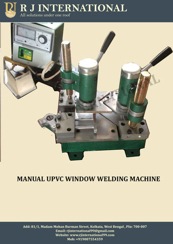 Green And Silver Upvc Welding Machine