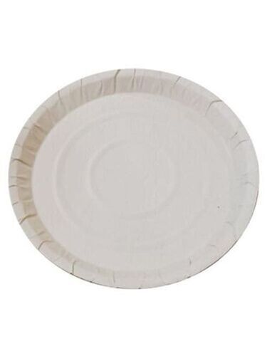 Eco Friendly Biodegradable Plain White Disposable Plates, 12 Inch, Pack Of 100