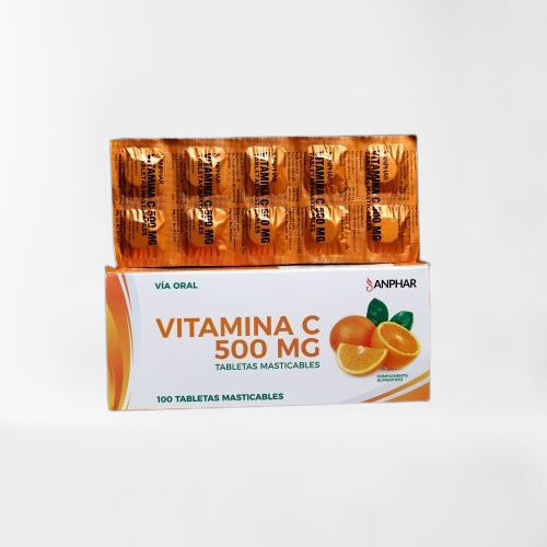 Vitamina C Tablets 500 Mg Organic Medicine