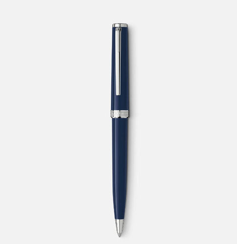 Length 6 Inch Transparent Plastic Body Tip 0.5 Mm Blue Ink Ball Pen