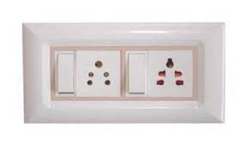White 5 Pin Electrical Switch Boards