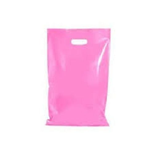 Pink Perfect Size D Cut Plastic Carry Bag For Household And Shopping