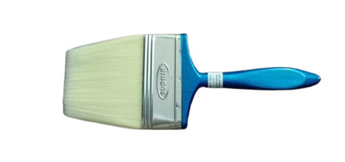 Flat Sky Blue 125mm Plastic Handle Paint Brush For Painting