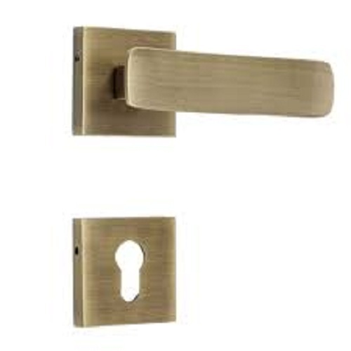 Golden 6 Inch Mortise L Shape Door Lock Steel Set