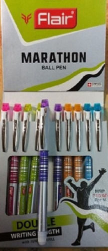 Bright And Smooth Colours Ink Comfortable Fine Grip Flair Marathon Ball Pen For Writing