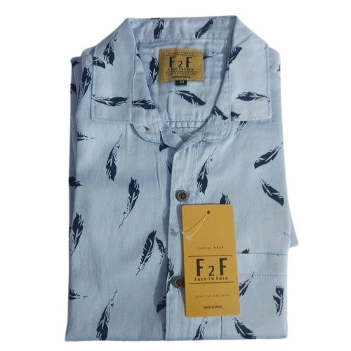 Casual Printed Soft Cotton Shirts With High Wrinkle Resistivity Age Group: 16 To Above