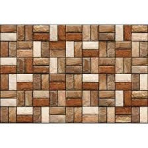 Browns / Tans Ceramic Material Stylish Designer Ceramic Tile For Interior Use 