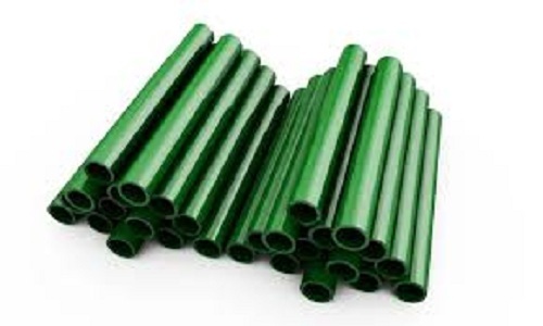 High Strength Heavy Duty Solid Strong And Lightweight Green PVC Plastic Pipe - 6 Meter Length 1.3 mm Thickness Round Shape Male Connection | Durable Leak Proof Long Lasting