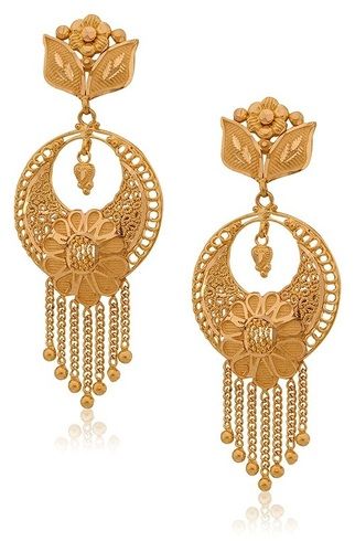 Senco Gold 22k Yellow Gold Drop Earrings  Amazonin Fashion