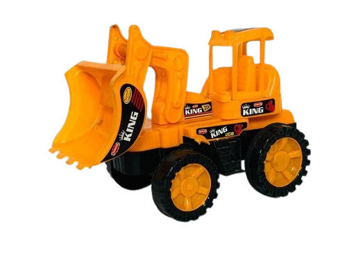 Yellow Non Toxic And No Sharp Edges Strong Plastic Jcb Toy