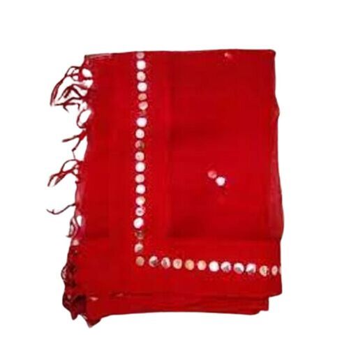 Indian Charming Fresh And Attractive Look Fancy Red Dupatta