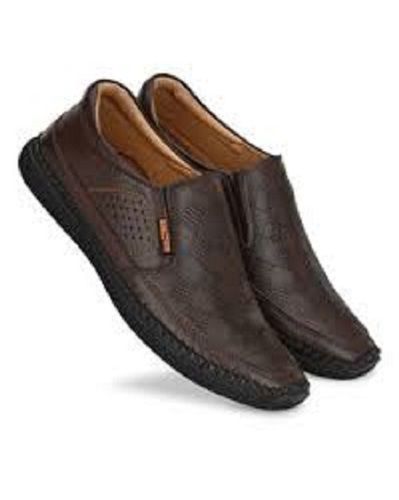 Brown Office Wear Slip-On Style Pu Material Unique Designed Formal Safety Shoes For Men