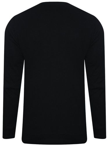 Black Stylish Look Plain Full Sleeve Round Neck T Shirt