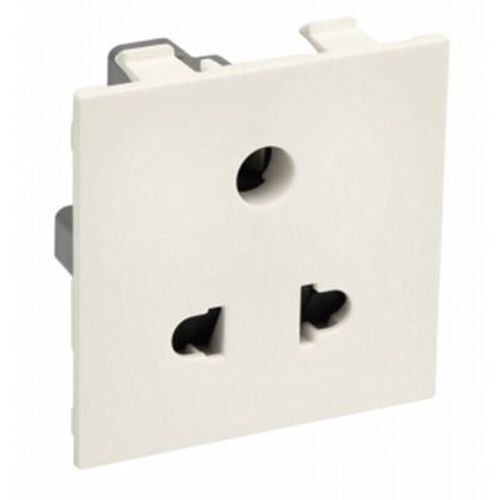 Two Module And Three Pin Electrical Socket  Application: Home